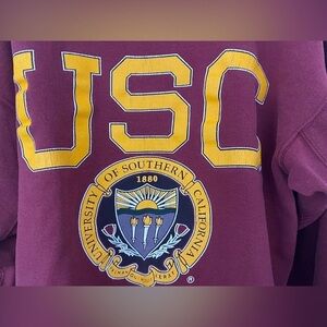 GALT SAND UNIVERSITY OF SOUTHERN CALIFORNIA Red Sweatshirt in Medium